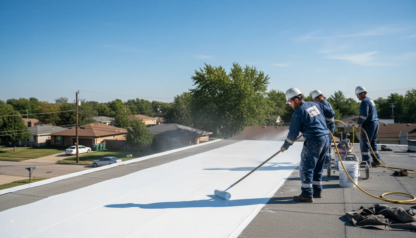 Commercial roof coating in Farmington, PA near me